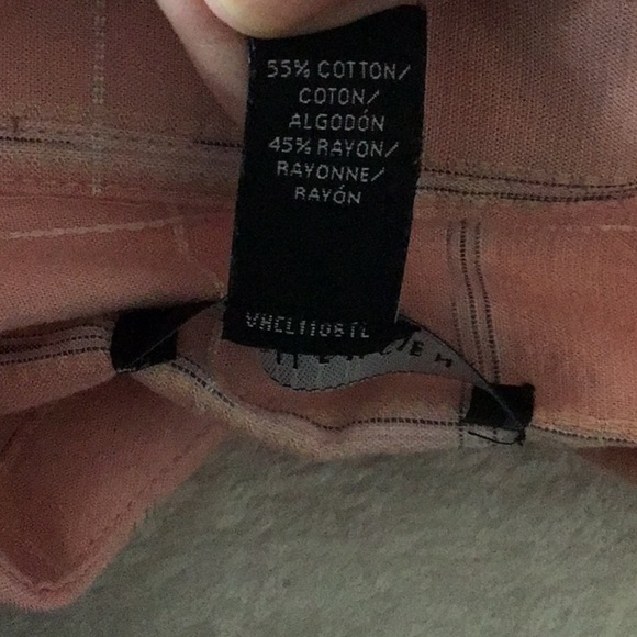 Van Heusen size L men’s short sleeve square hem peach color button up sh… - Picture 5 of 5